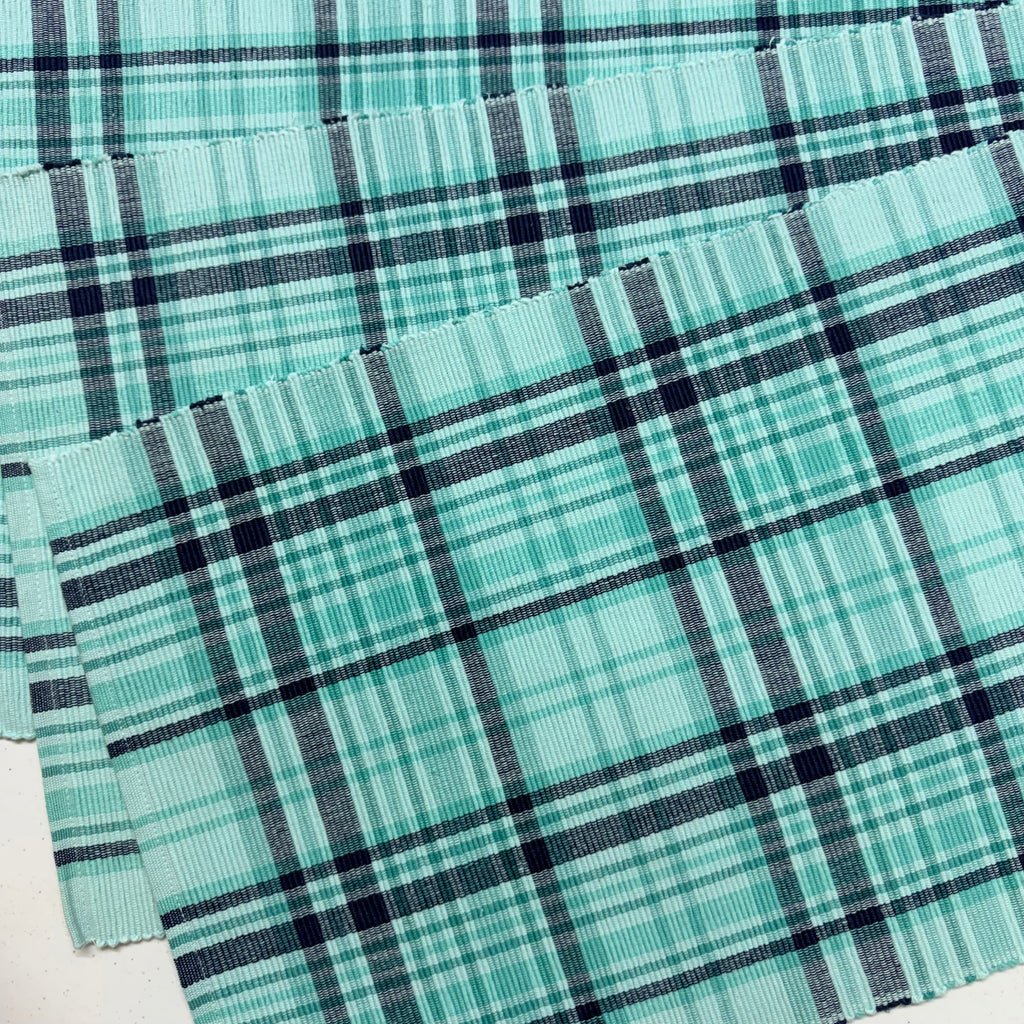 Aqua Plaid Placemats $35