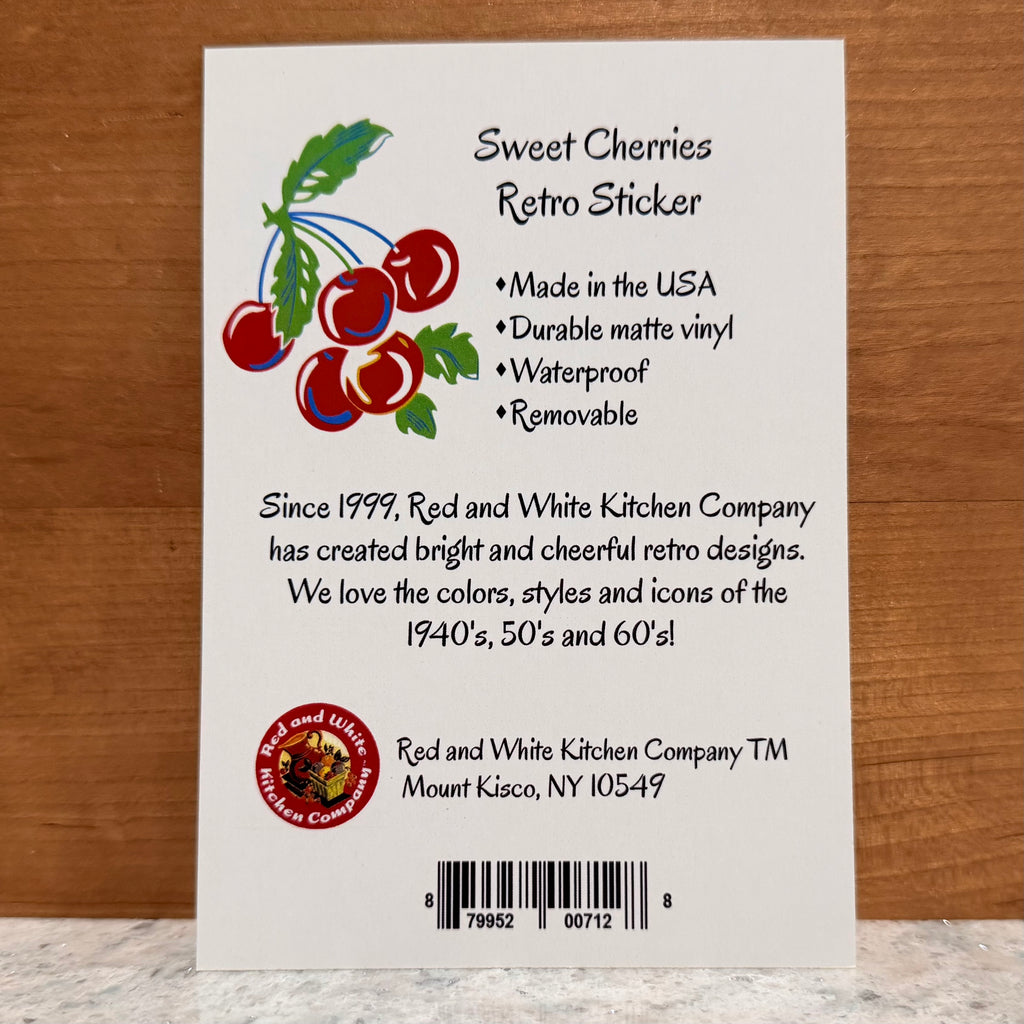 Sweet Cherries Retro Sticker $6
