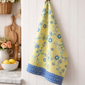 Temple Garden Yellow Kitchen Towel $14