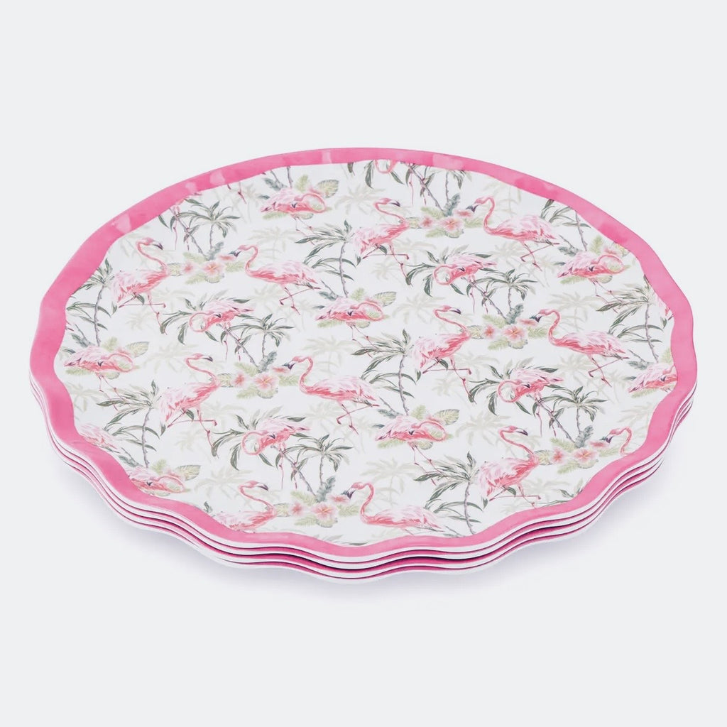 Flamingo Melamine Dinner Plates $30