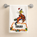 Texas Cowboy Retro Kitchen Towel $15