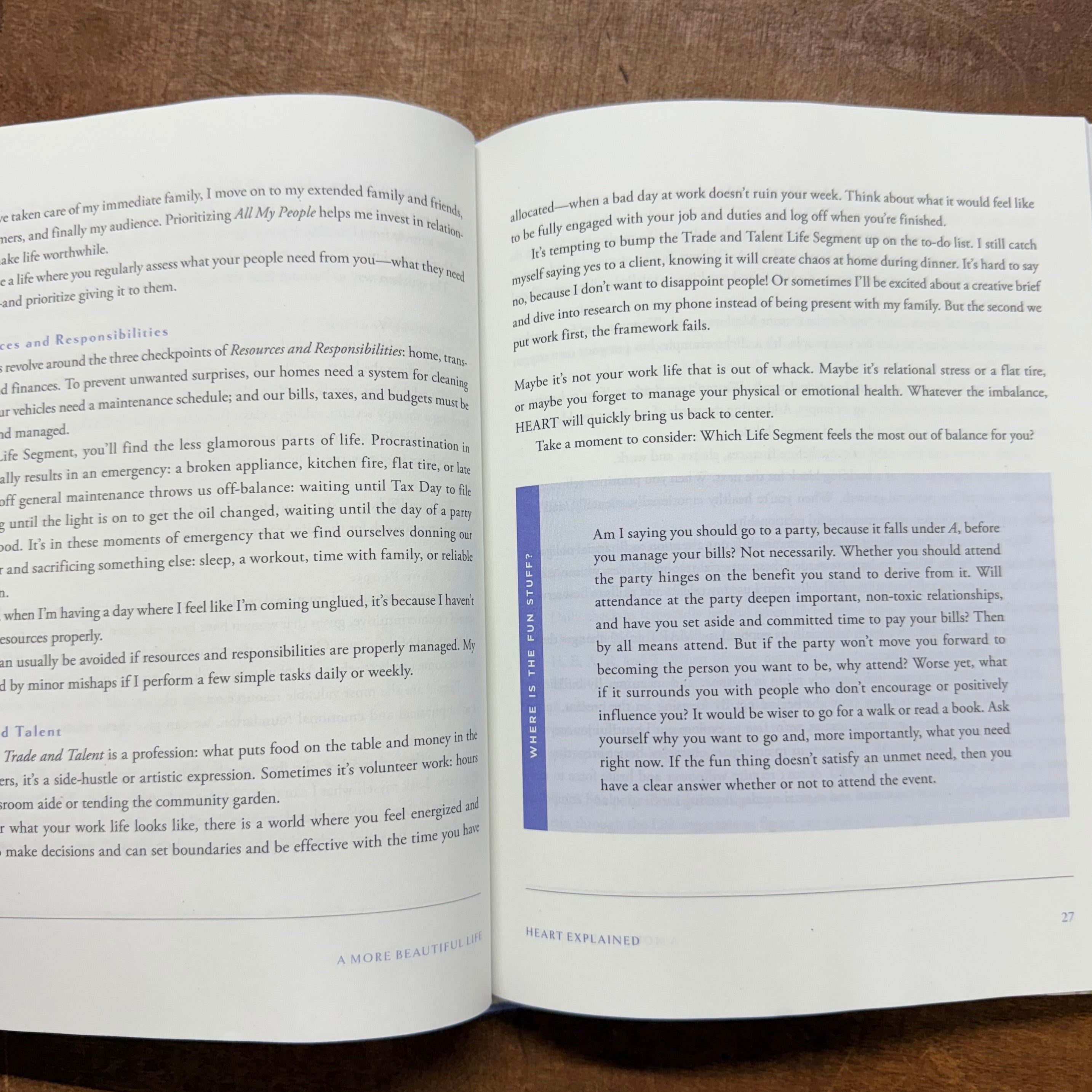 A More Beautiful Life Book $23