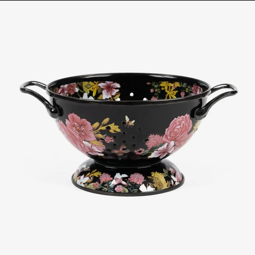 Black Floral Strainer $48