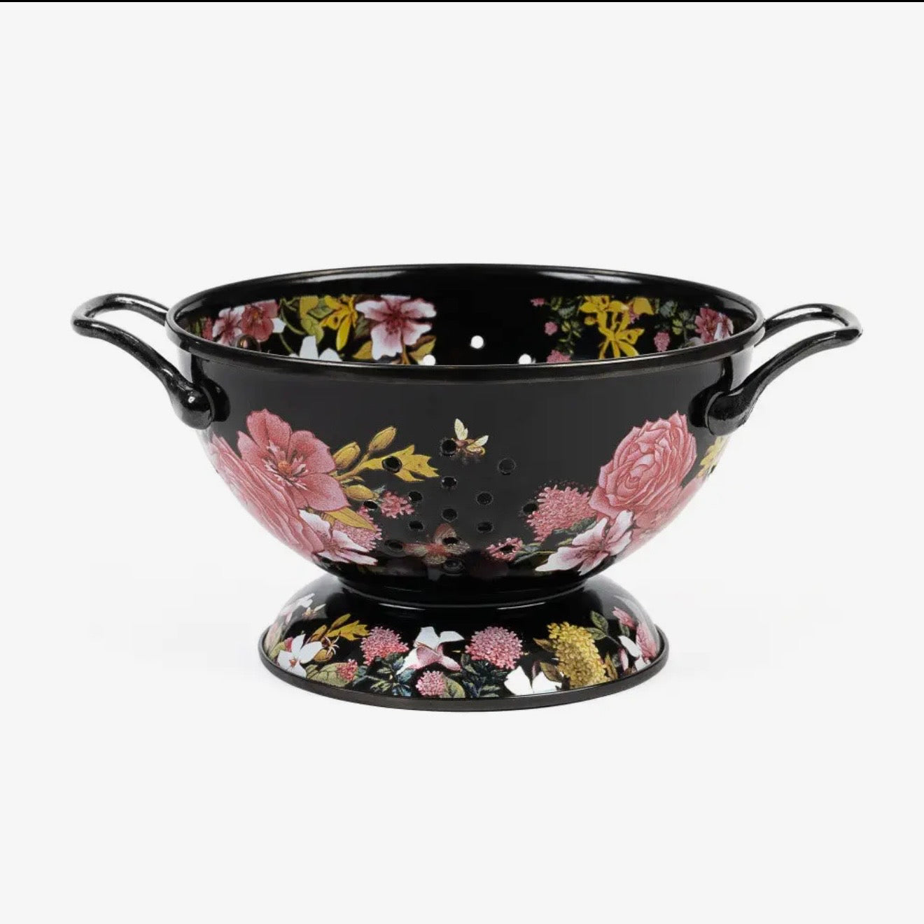 Black Floral Strainer $48
