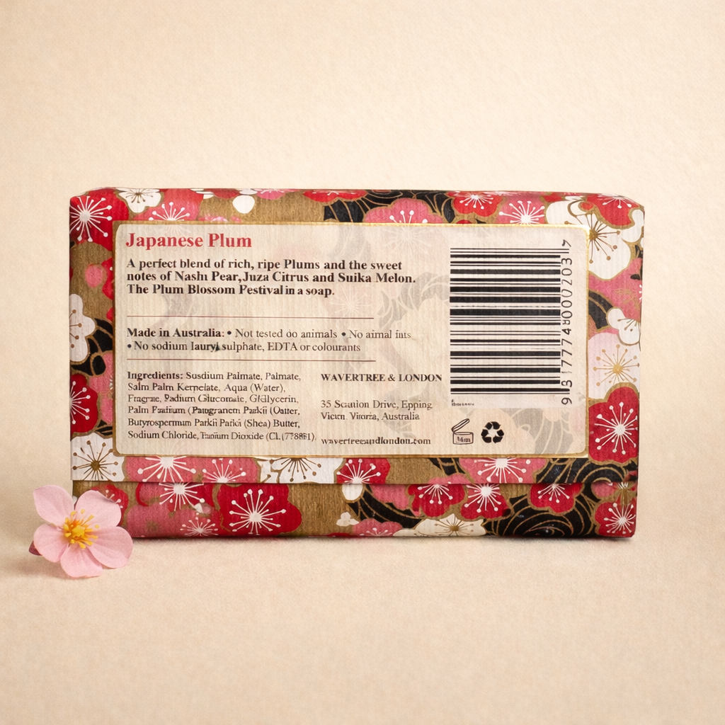 Japanese Plum Bar Soap $10