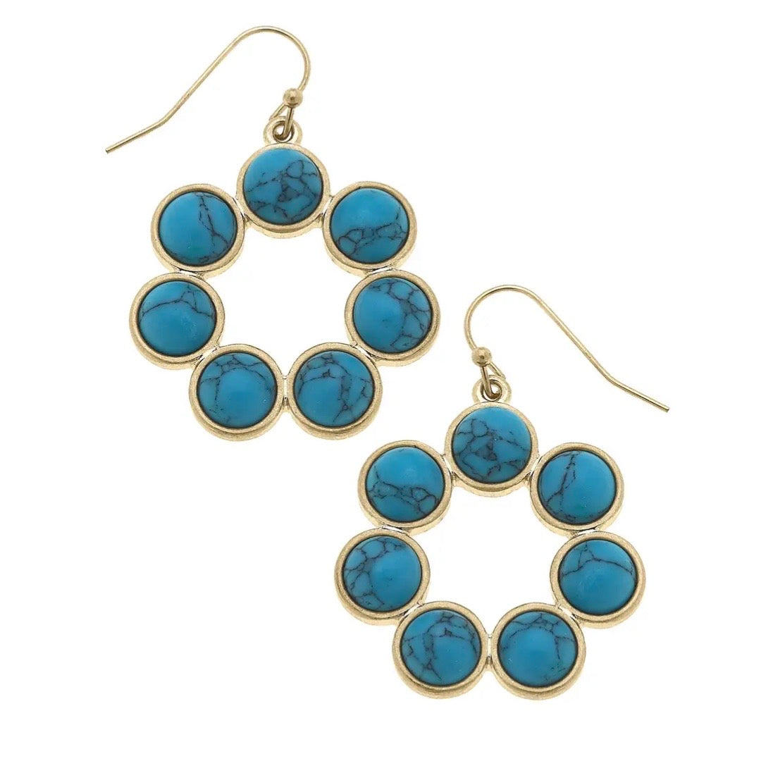 Rowdy Turquoise Earrings $25