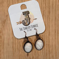 White Turquoise Drop Earrings $16
