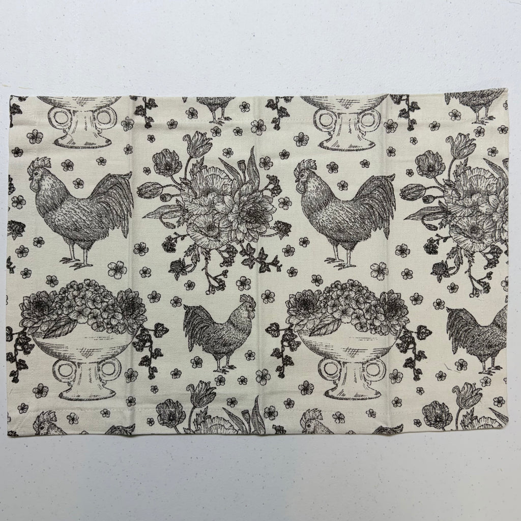 Rooster Toile Placemats $30
