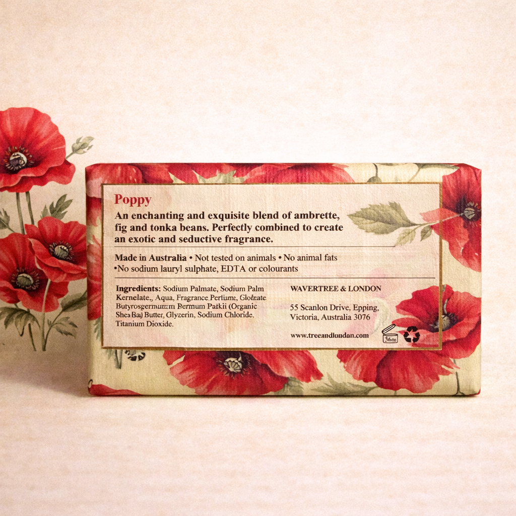 Poppy Bar Soap $10
