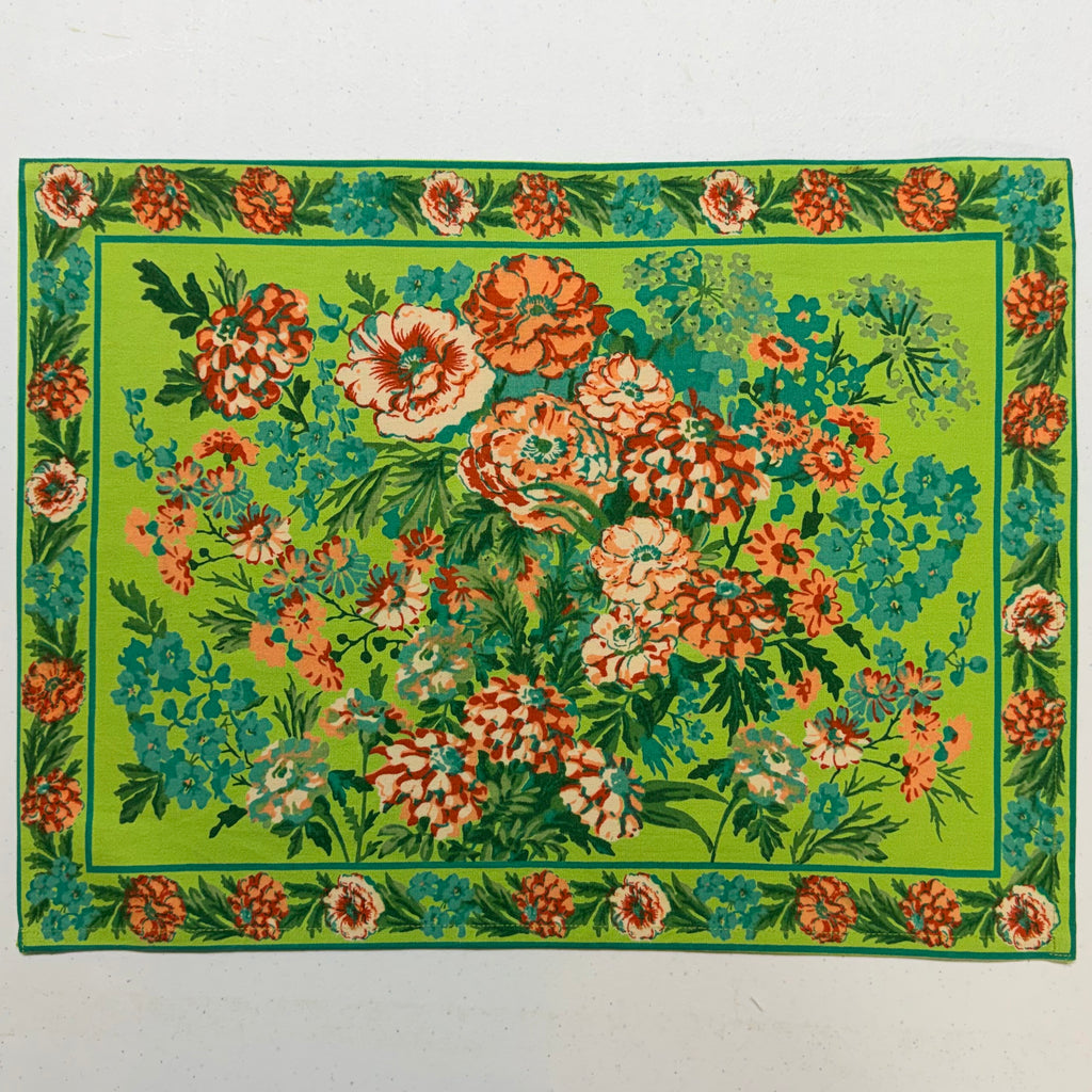 Lime Green Zinnia Placemats $38