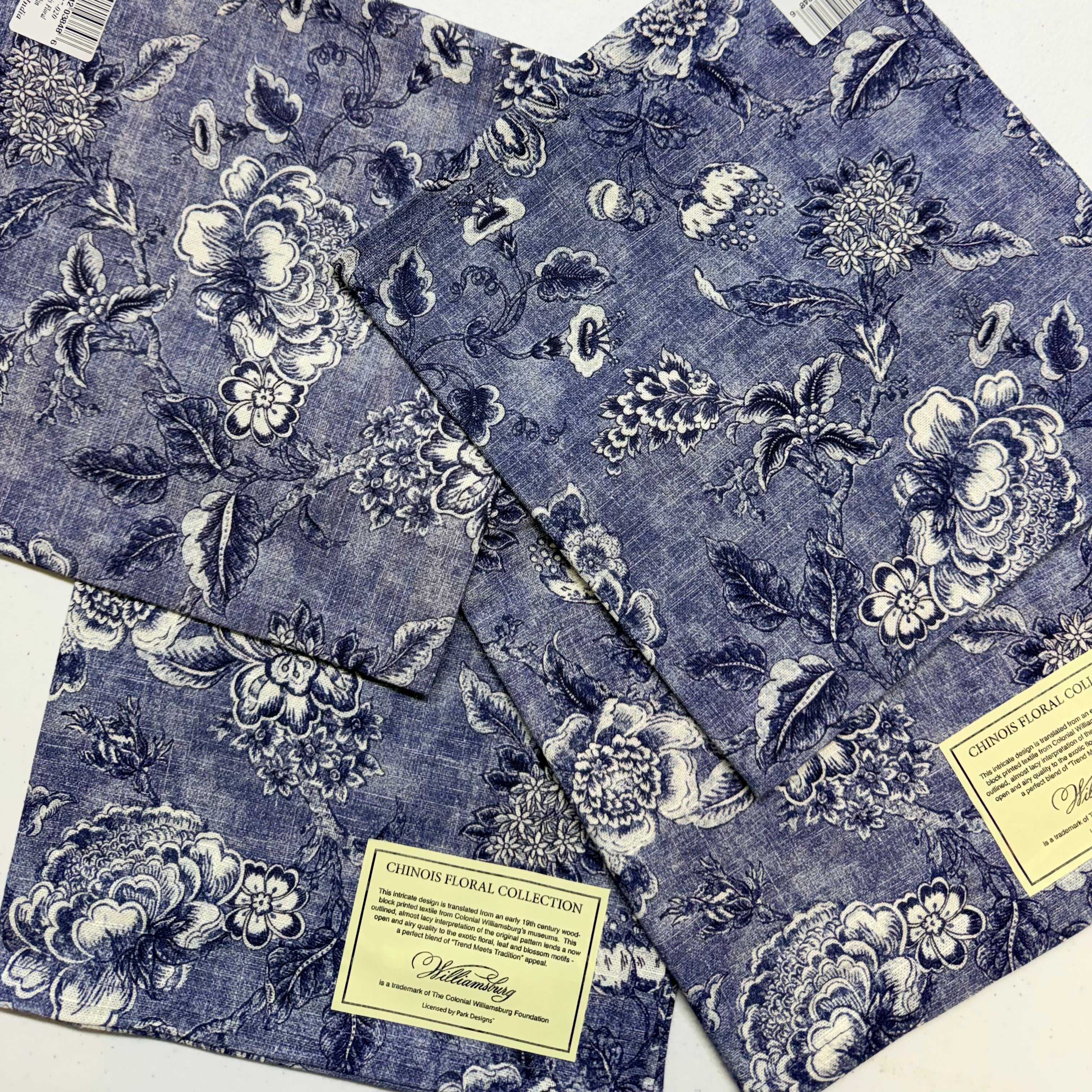 Chinois Floral Cloth Napkins $30