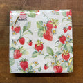 Strawberry Garden Paper Cocktail Napkins $6