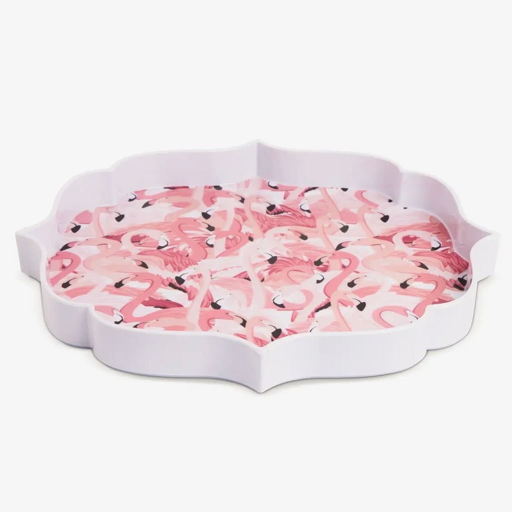 Medallion Flamingo Tray $30