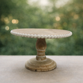 Brown Wooden Serving Stand $28