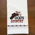 God’s Country Embroidered Towel $14