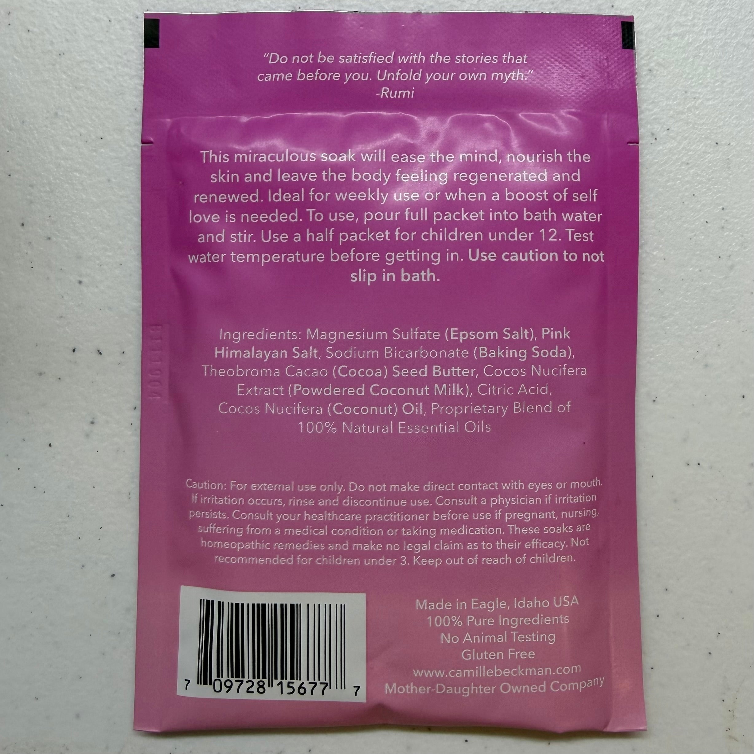 Camille Beckman Radiant & Renewing Bath Soak $6