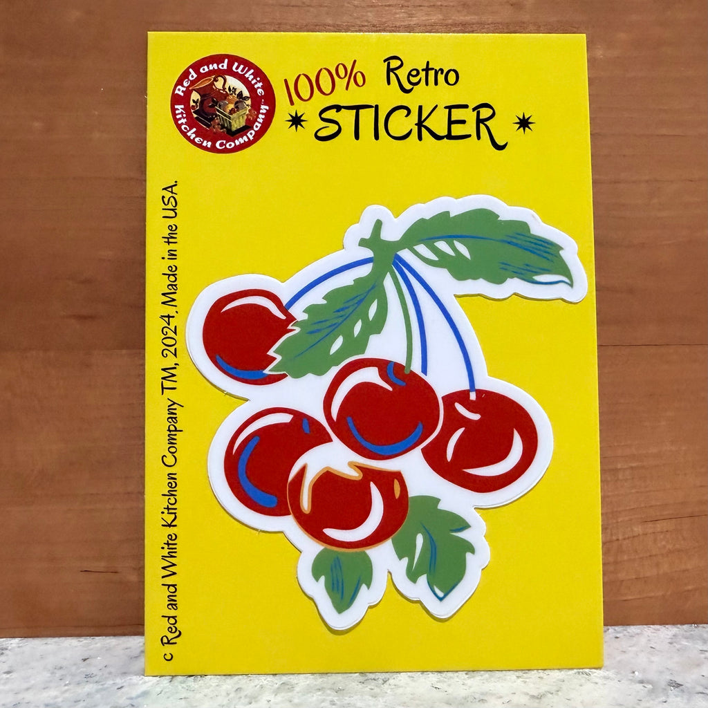 Sweet Cherries Retro Sticker $6