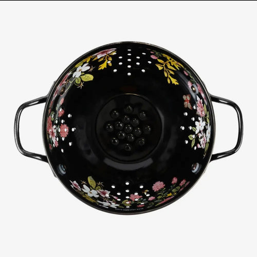 Black Floral Strainer $48