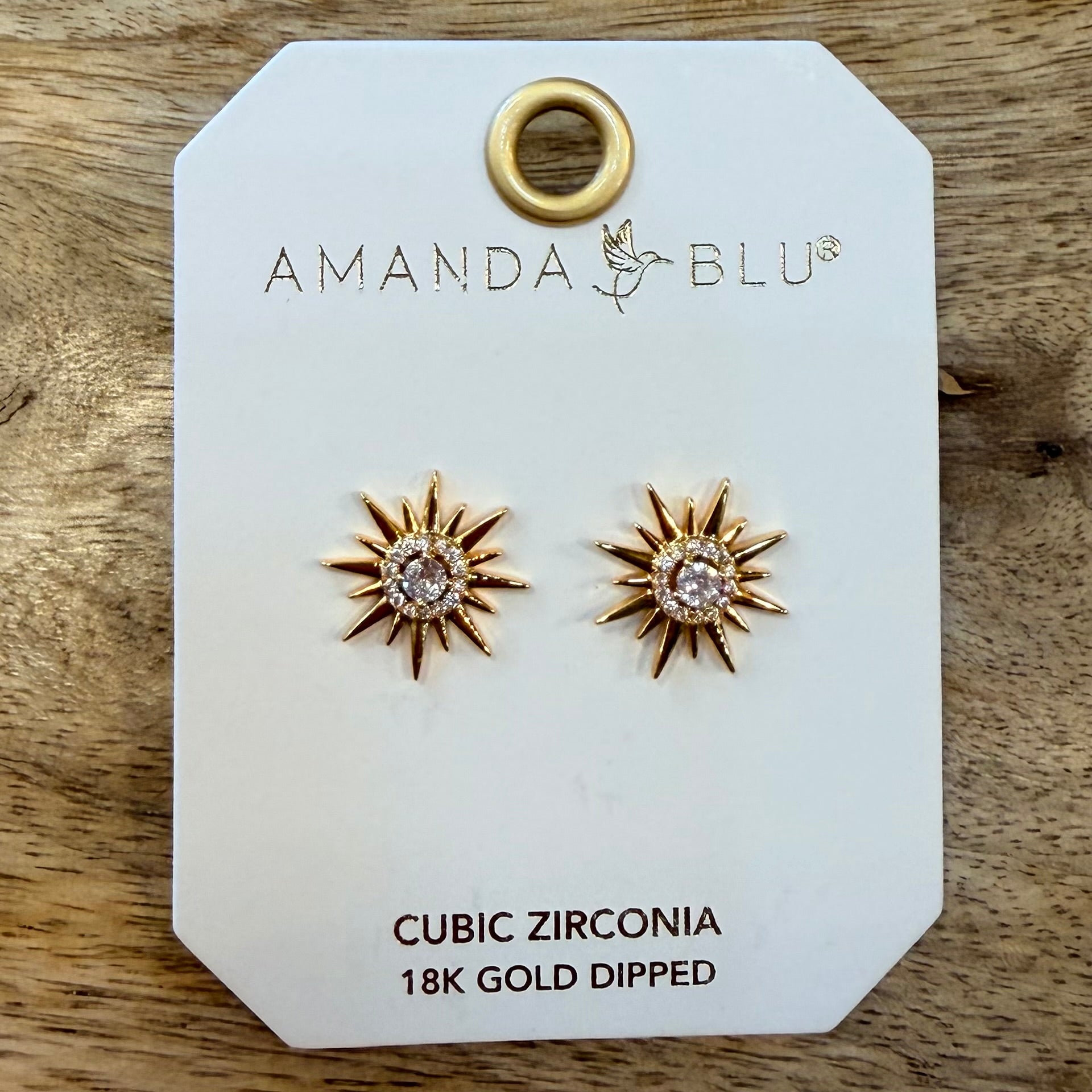 Halo Sunburst Stud Earrings $15