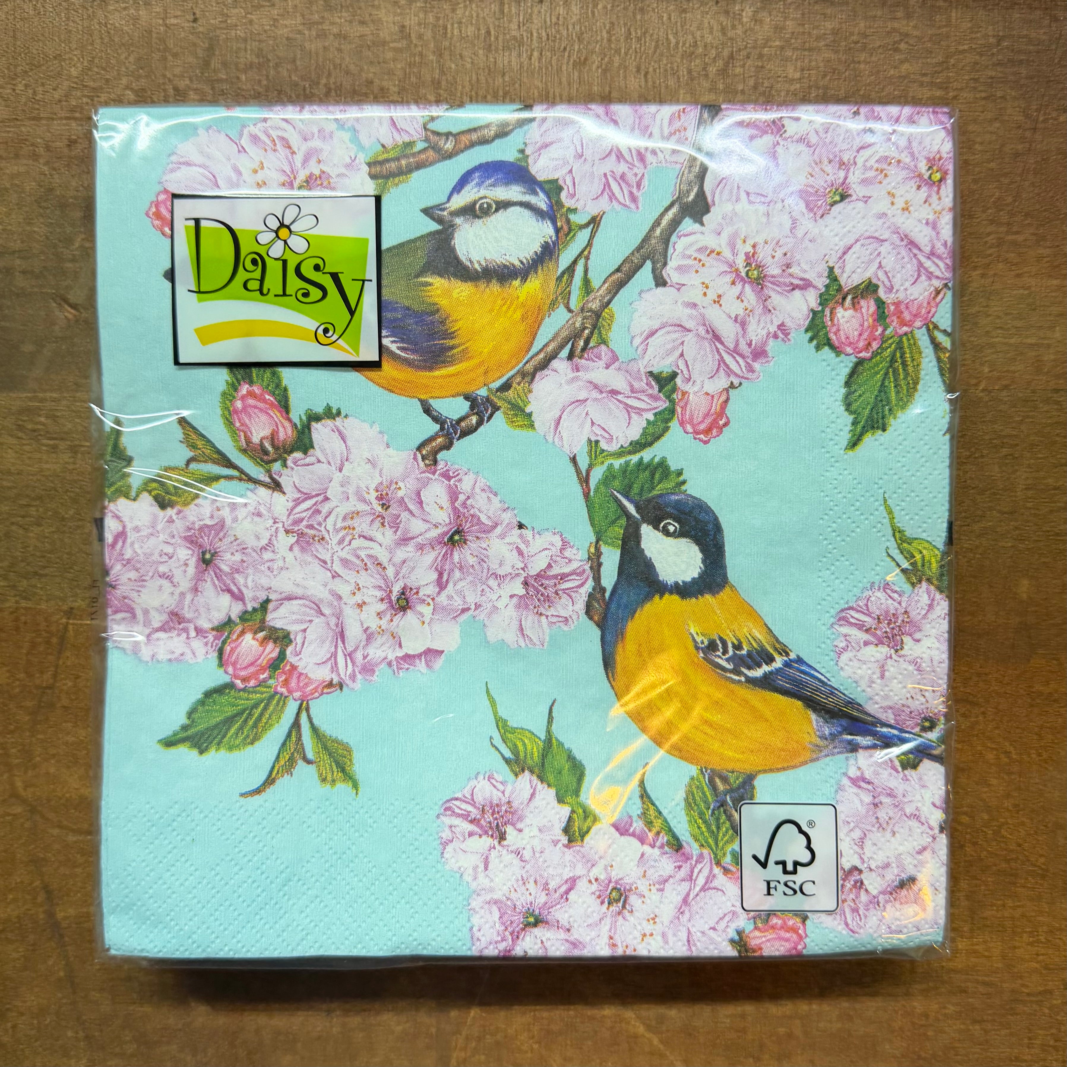 Cherry Blossom & Birds Paper Luncheon Napkins $8