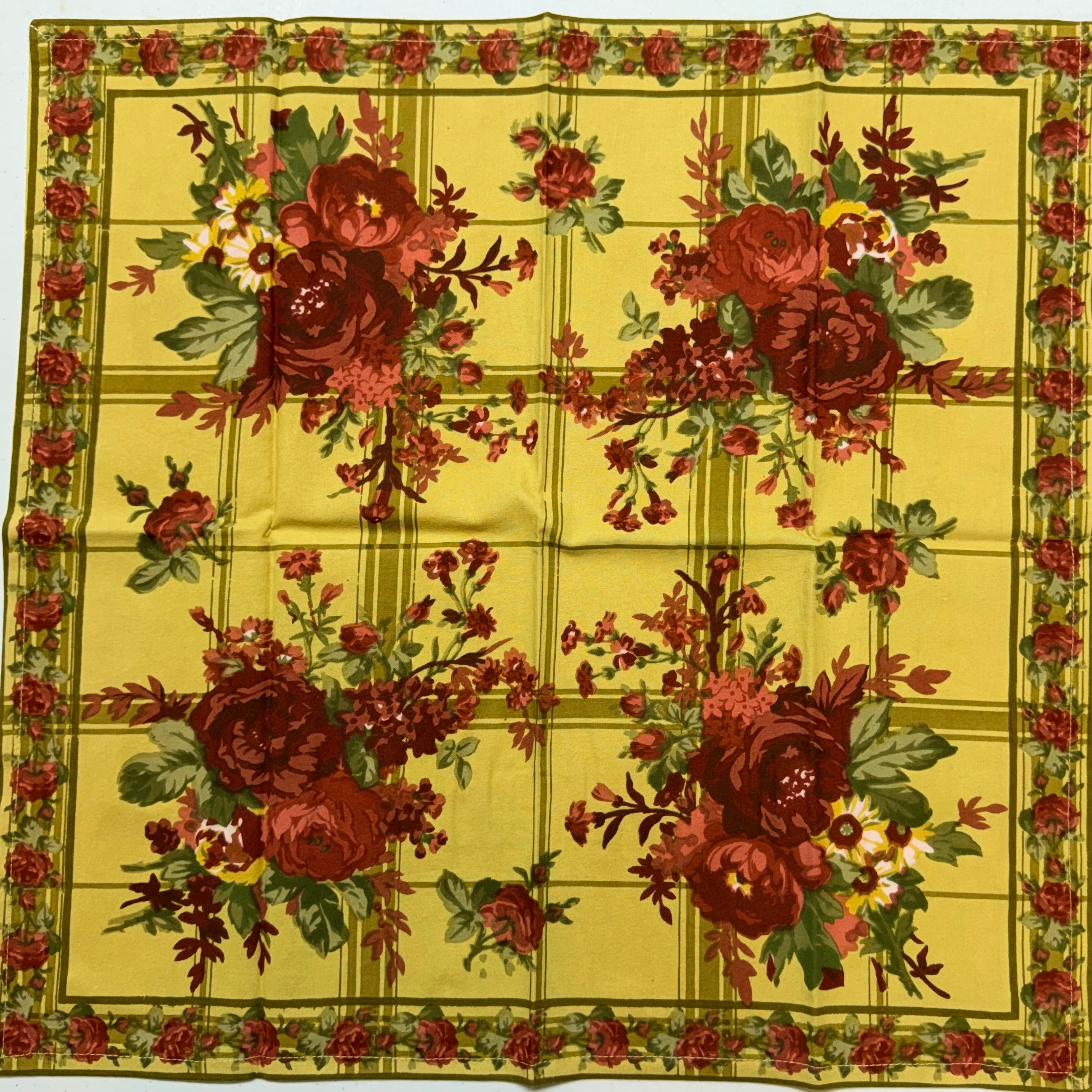 Gold Cornwall Cottage Cloth Napkins $29
