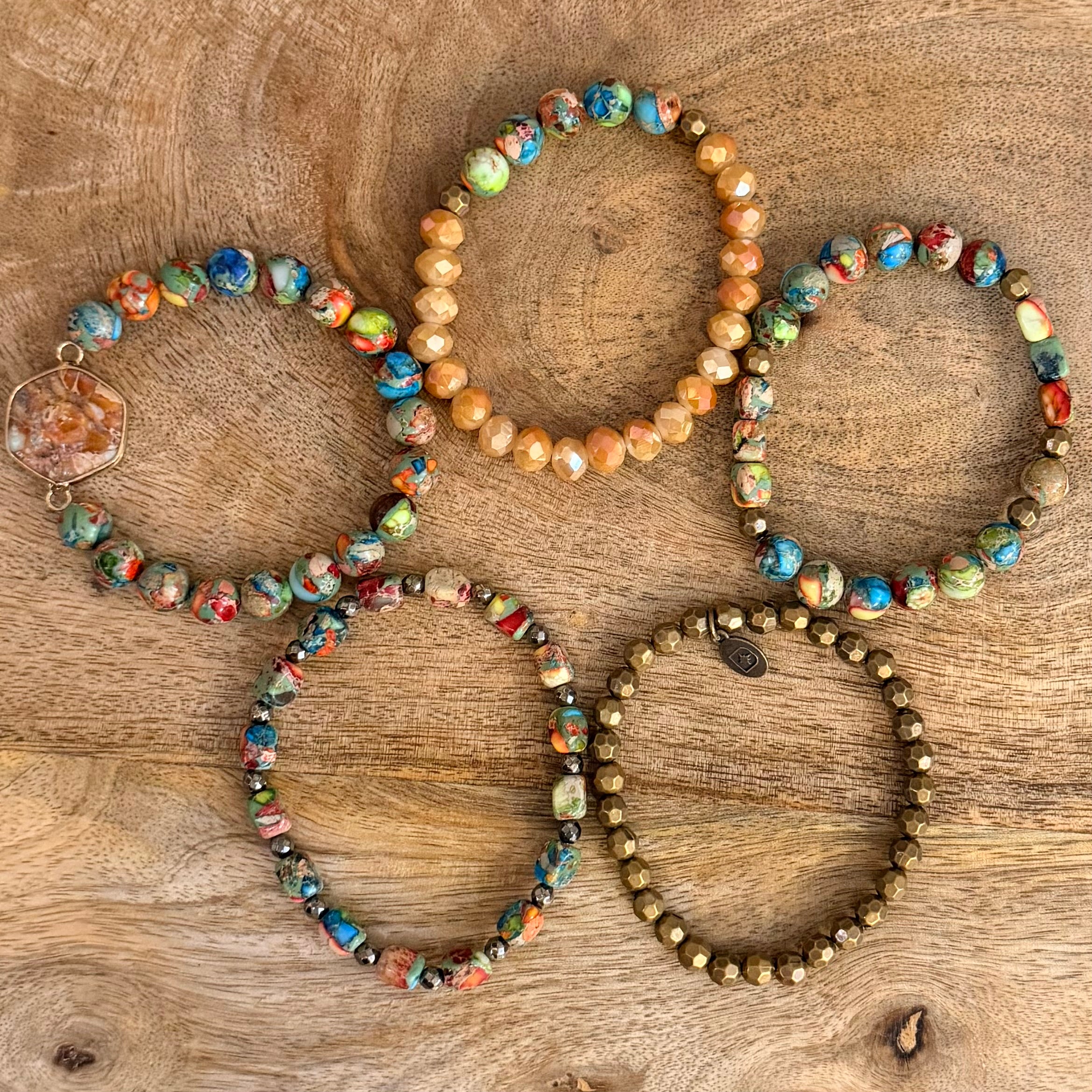 Janet Beaded Bracelet Stack $32