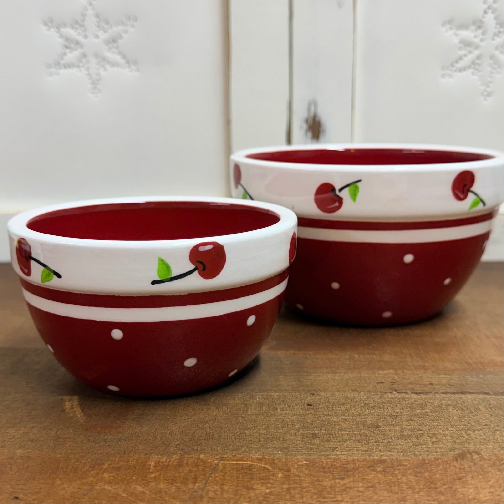 Set of 3 Cherry Bowls $38