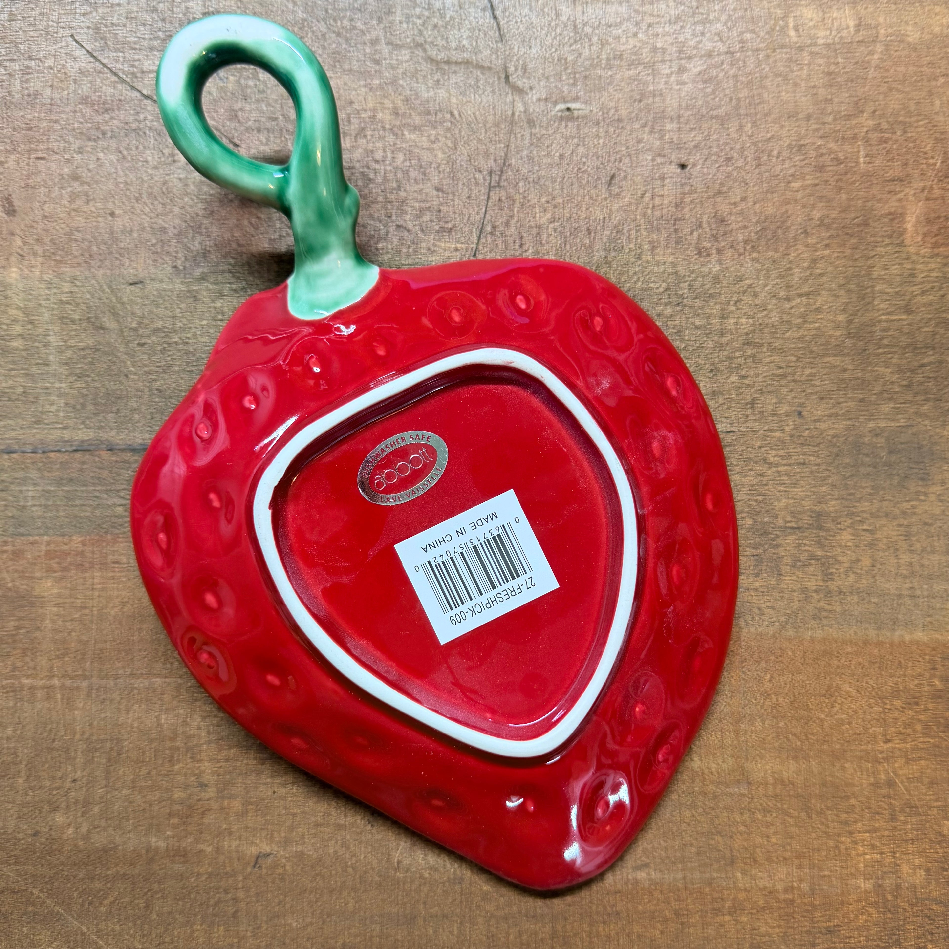 Strawberry Ceramic Plate $20