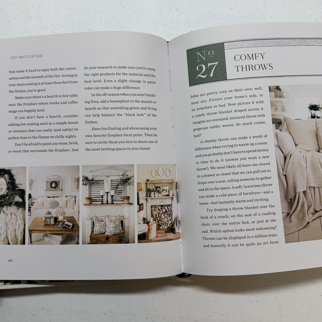 Cozy White Cottage Book $27