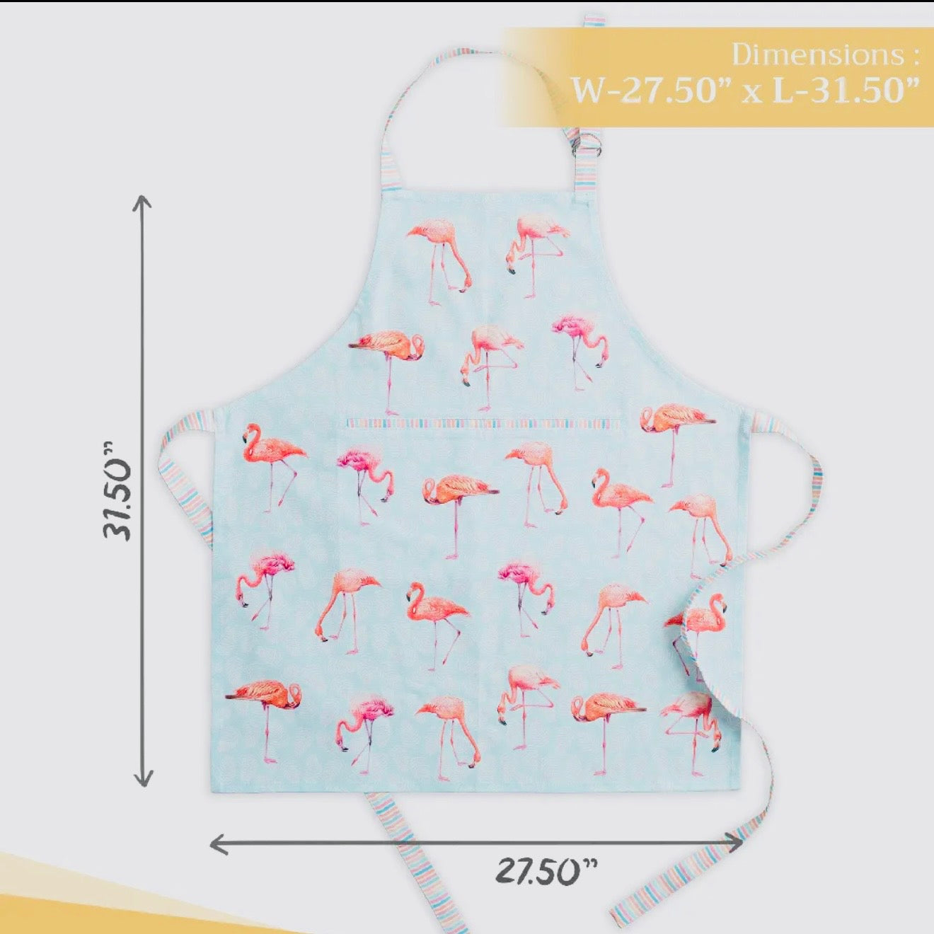 Flamingo Love Cooking Apron $28