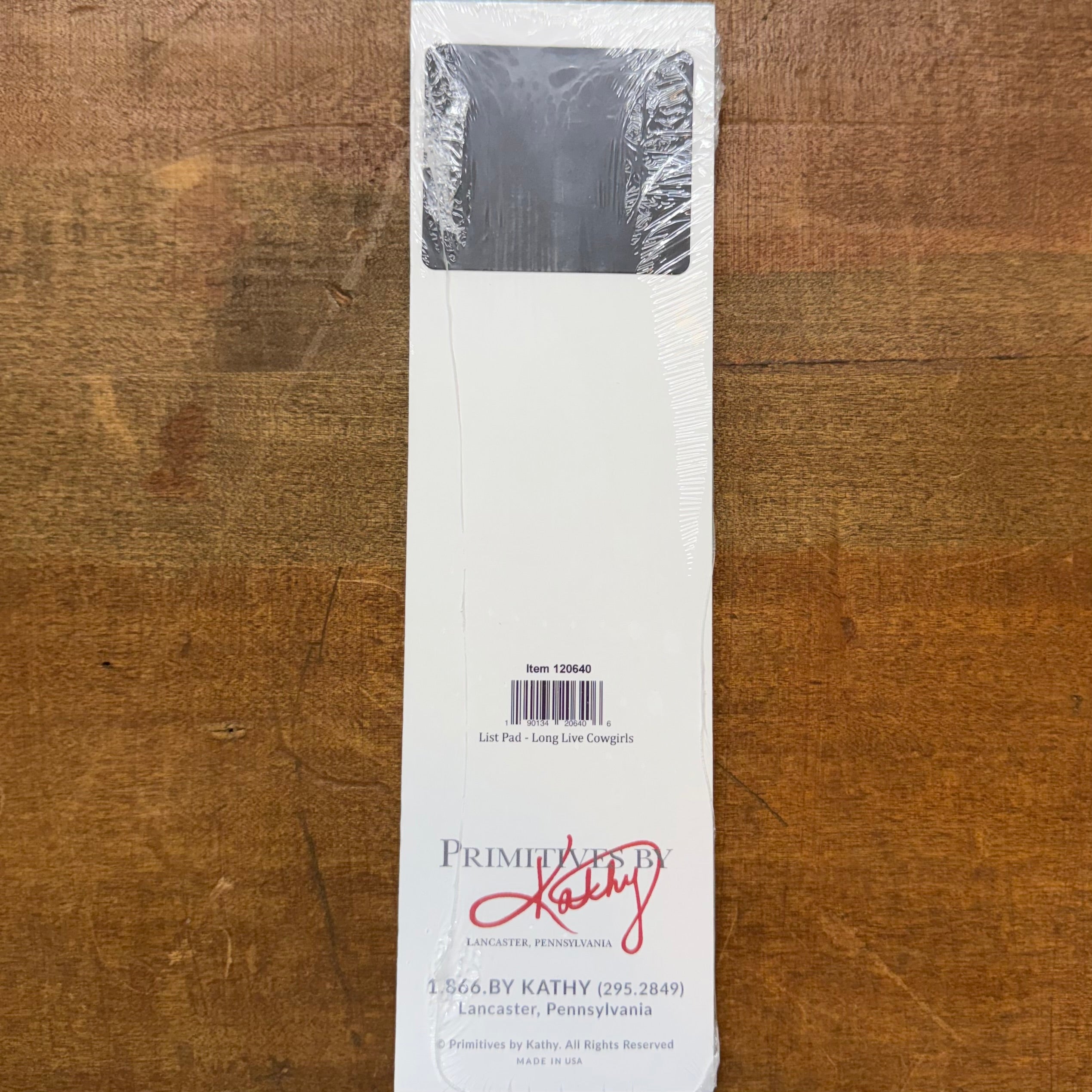 Long Live Cowgirls Skinny Magnetic Notepad $6