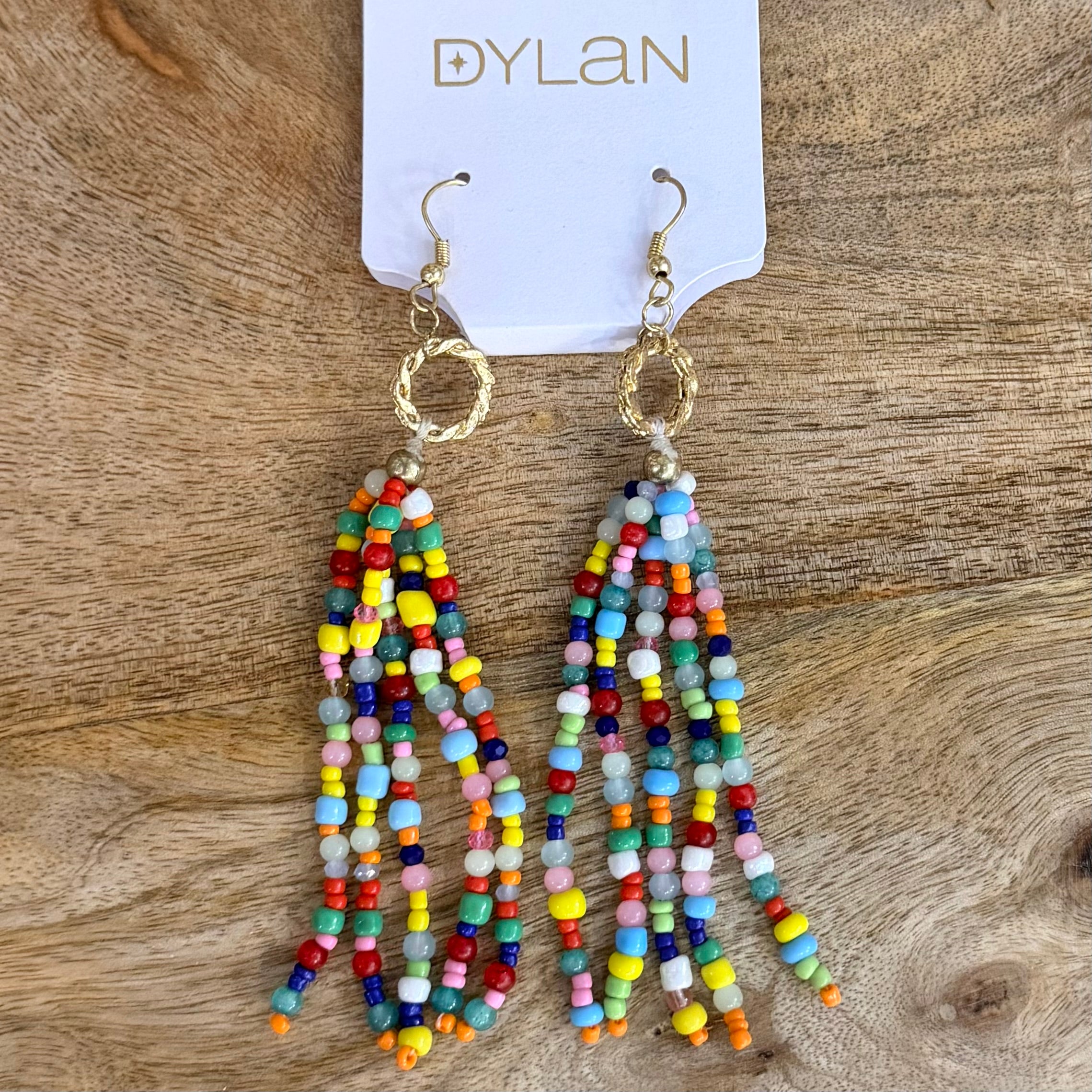 Sadie Multicolor Beaded Earrings $18