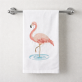 Flamingo in Water Towel $15