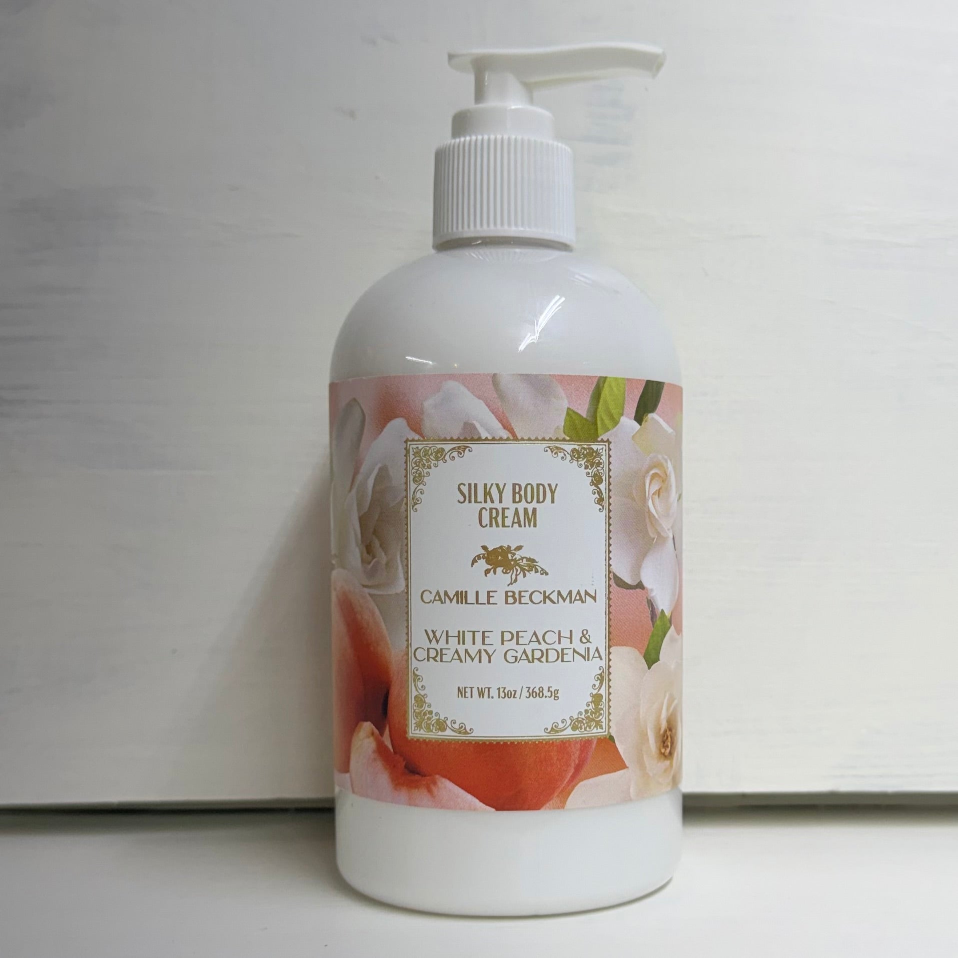 Camille Beckman Peach & Gardenia Silky Body Cream $18