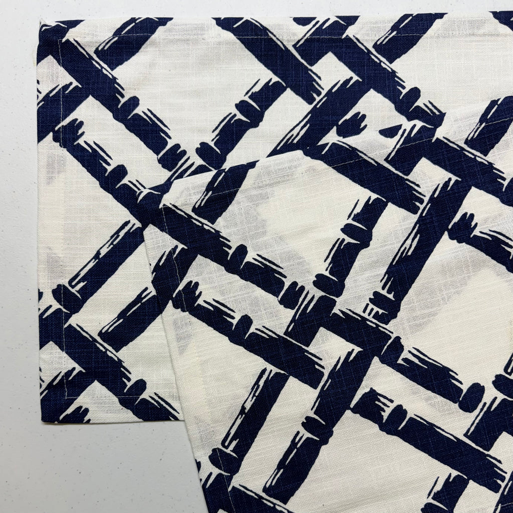 Blue Bamboo Trellis Placemats $38
