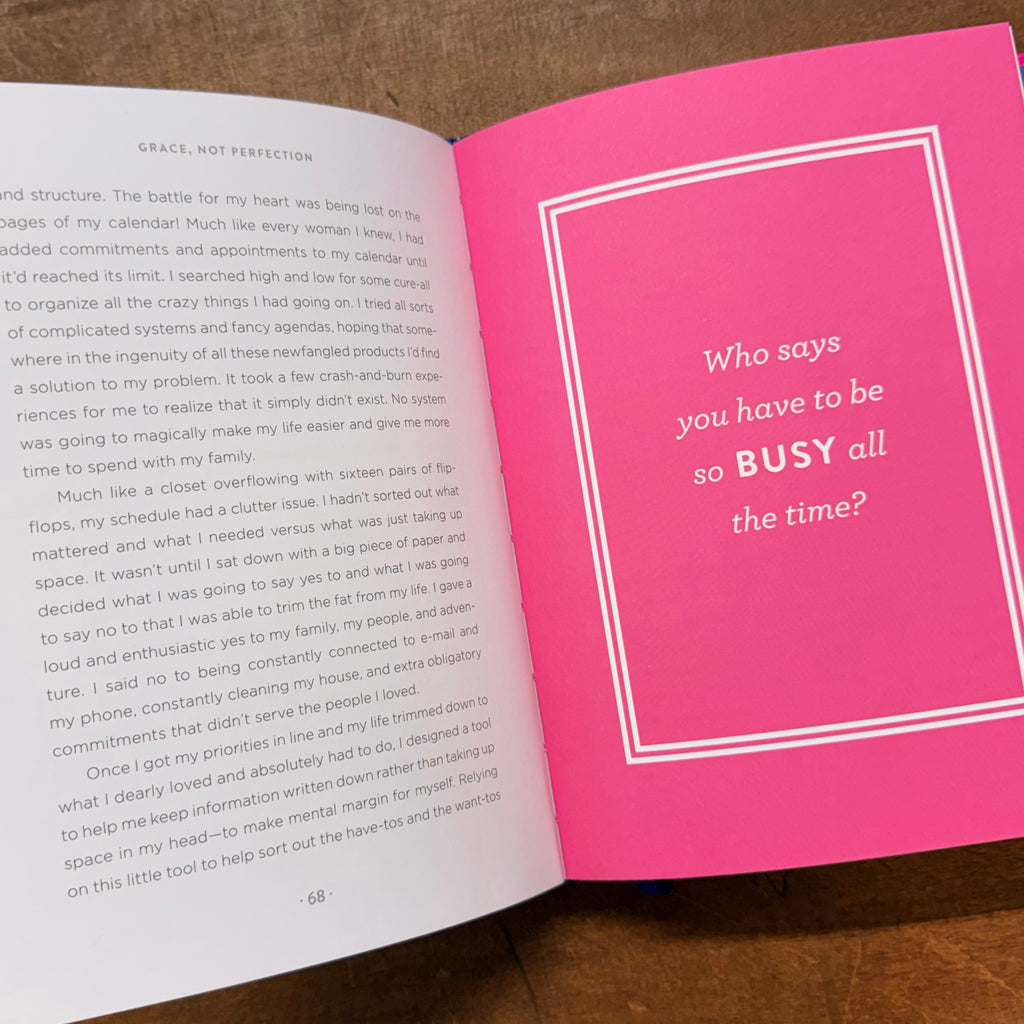 Grace, Not Perfection Book $25