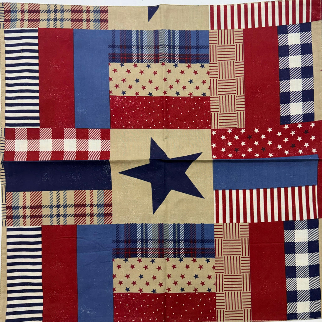 Patriotic Plaid Cloth Napkins $28
