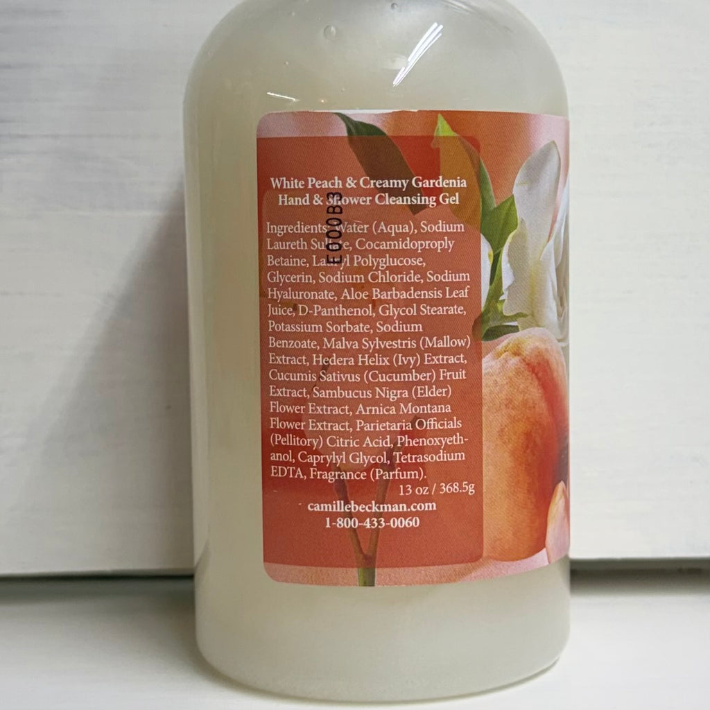 Camille Beckman Peach & Gardenia Hand & Body Wash $18