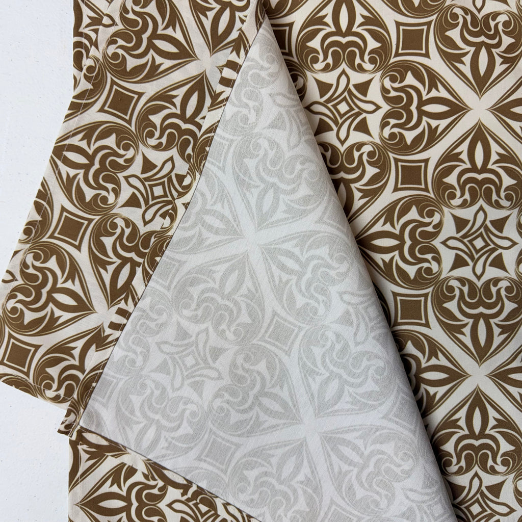 Taupe & White Geometric Placemats $25