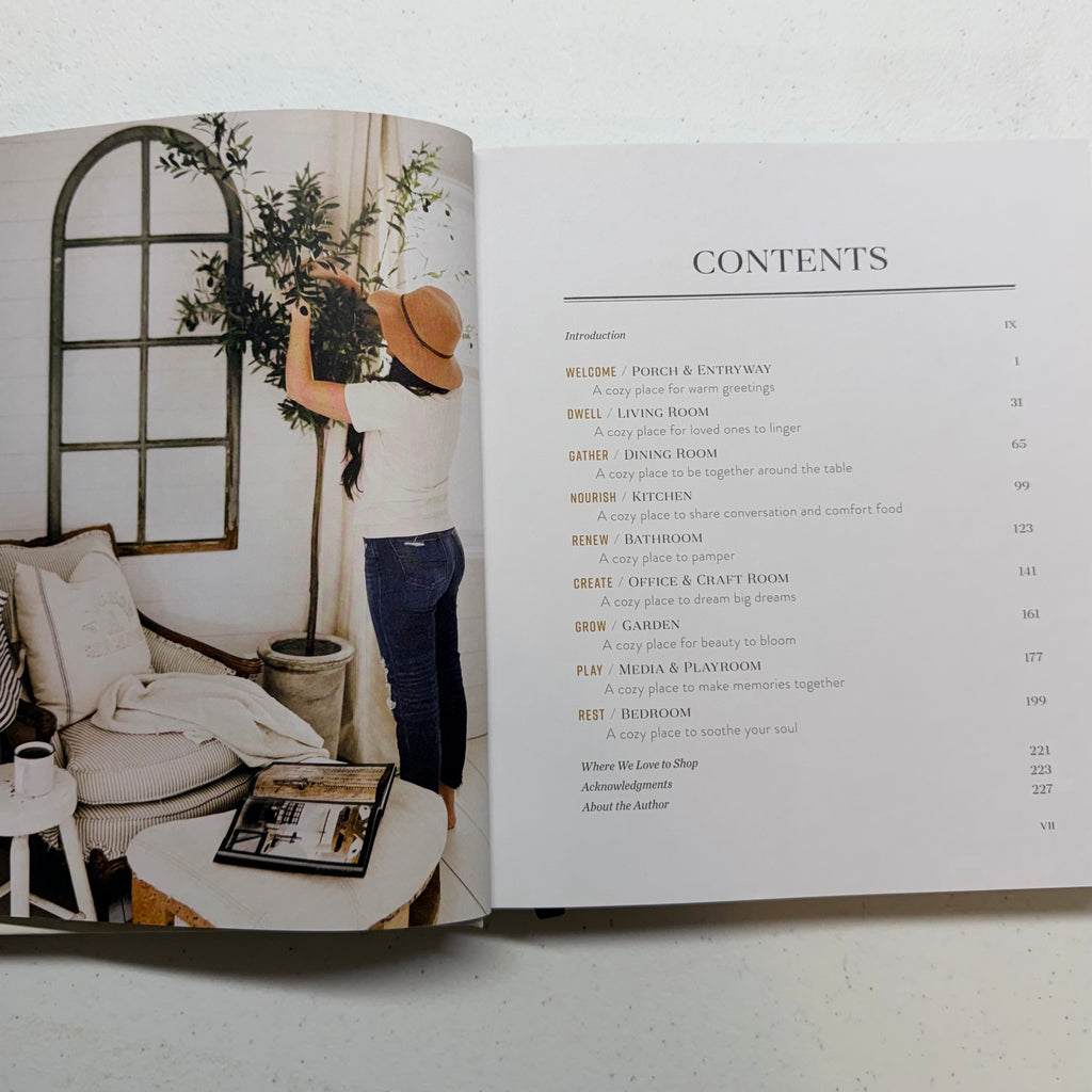 Cozy White Cottage Book $27