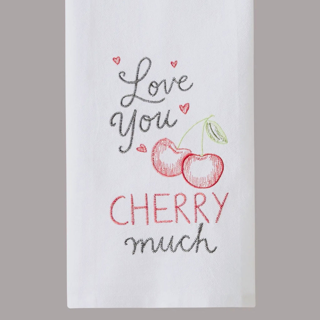 Love You Cherry Much Kitchen Towel $14