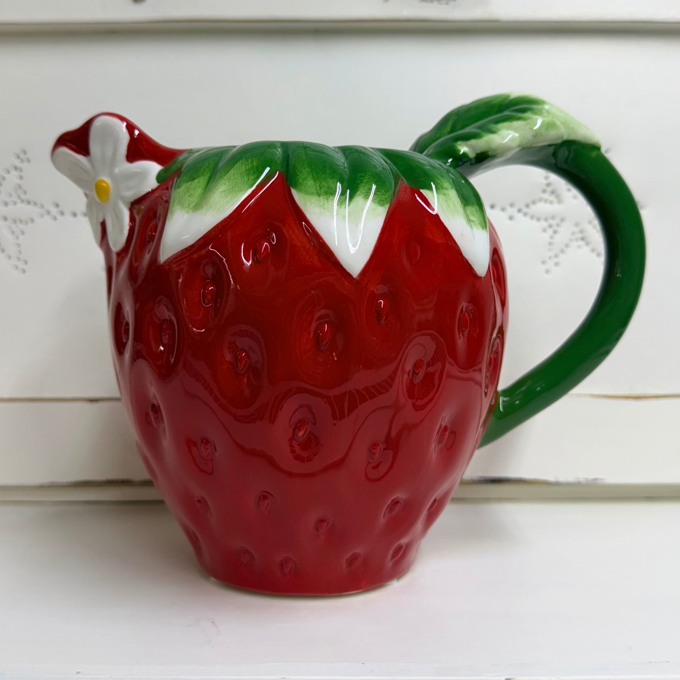 Strawberry Ceramic Pitcher $54