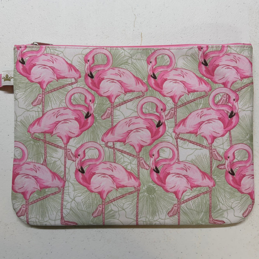Flamingo Wet/Dry Zippered Bag $24