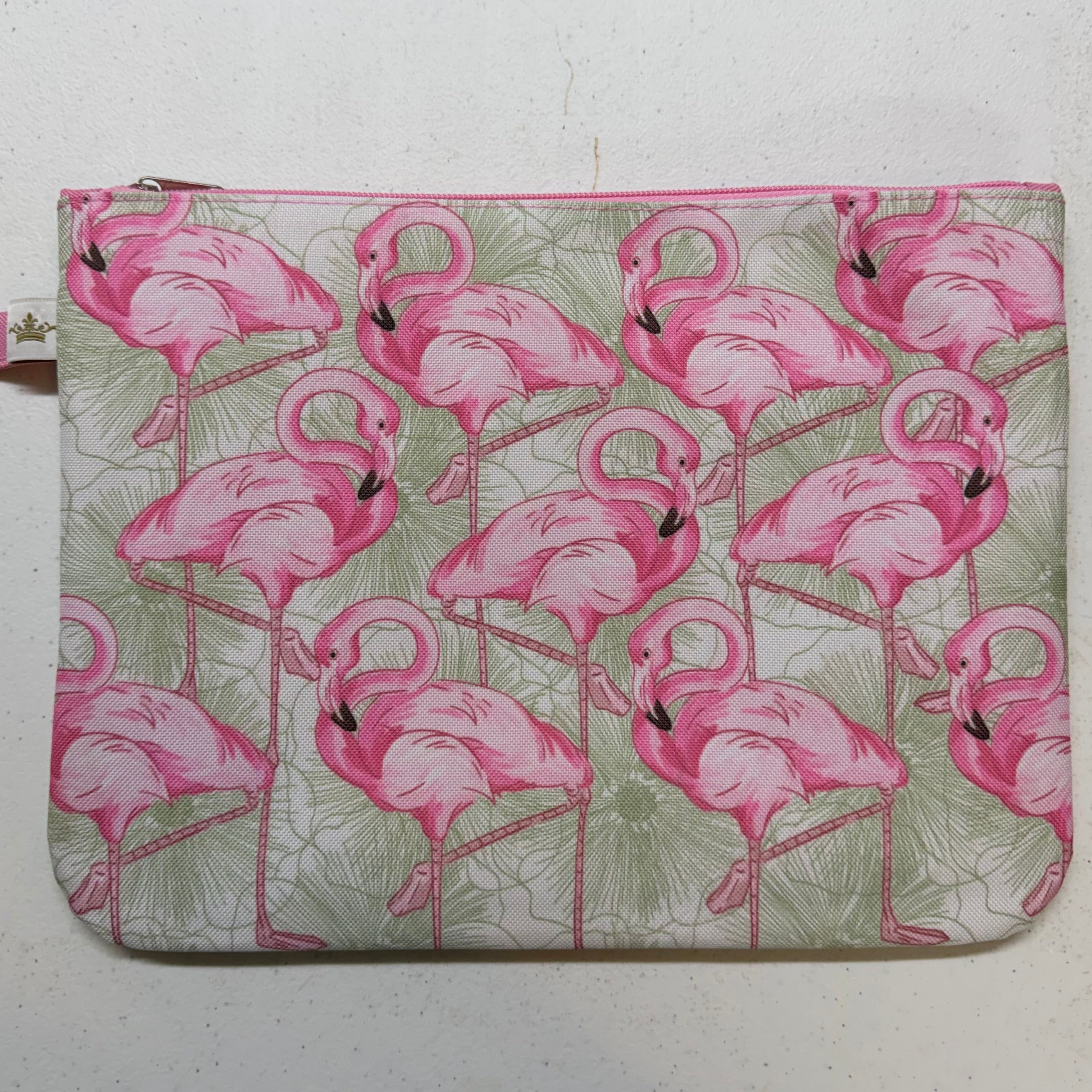 Flamingo Wet/Dry Zippered Bag $24