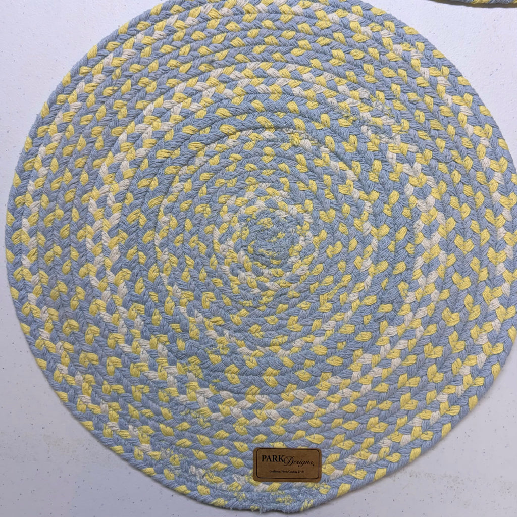 Round Braided Cozy Cottage Placemats $40