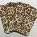 Taupe & White Geometric Cloth Napkins $28