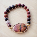 Jasper Bracelet w/ Agate Stone $28
