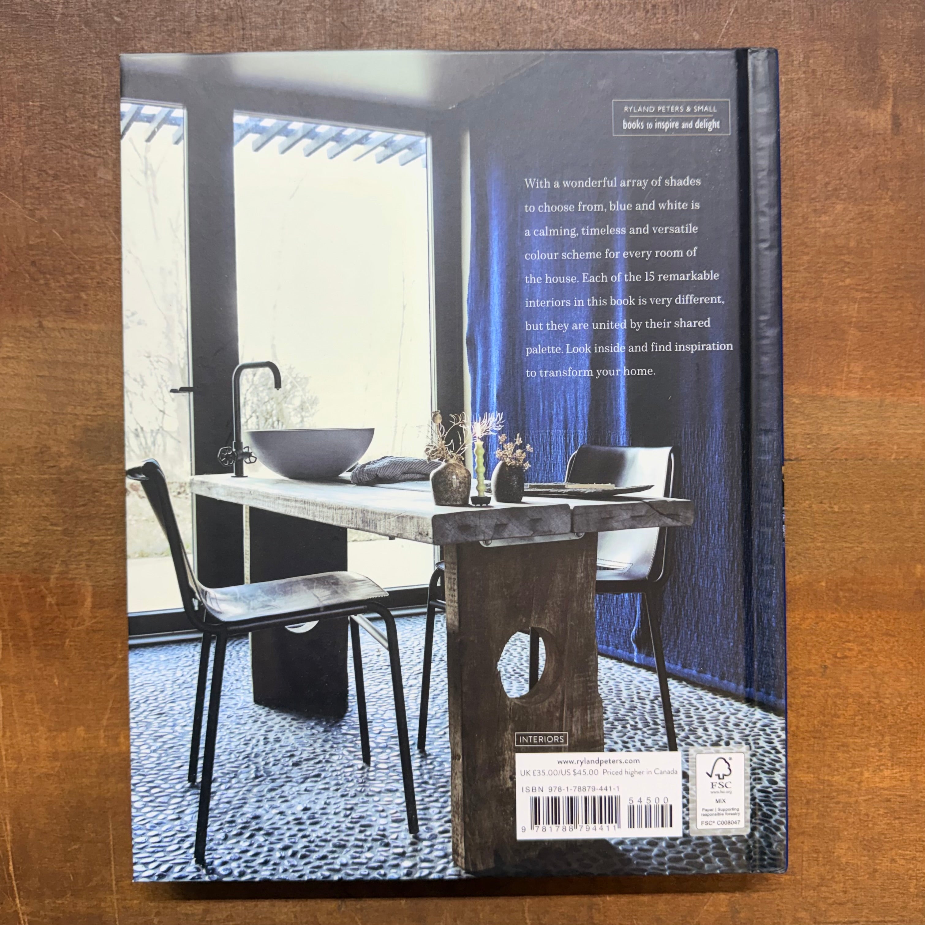 Blue & White At Home Book $45