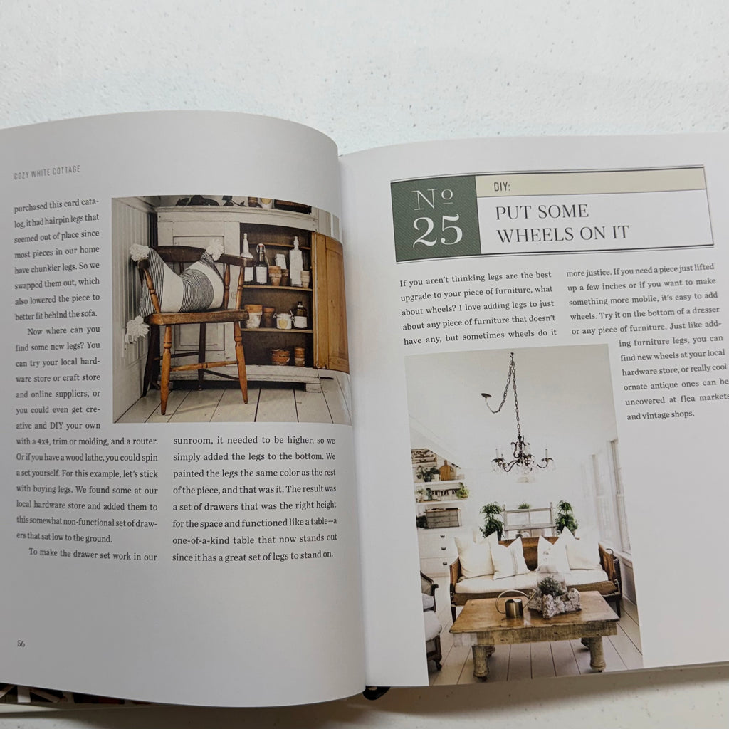 Cozy White Cottage Book $27