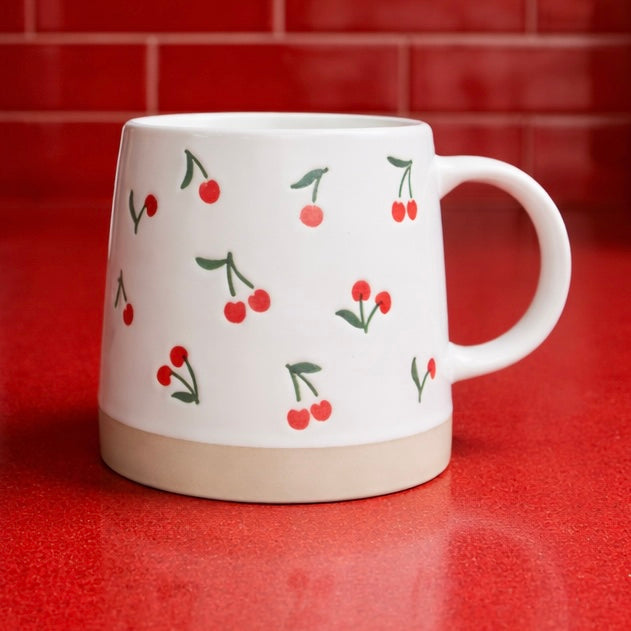 Cherry Stoneware Mug $14